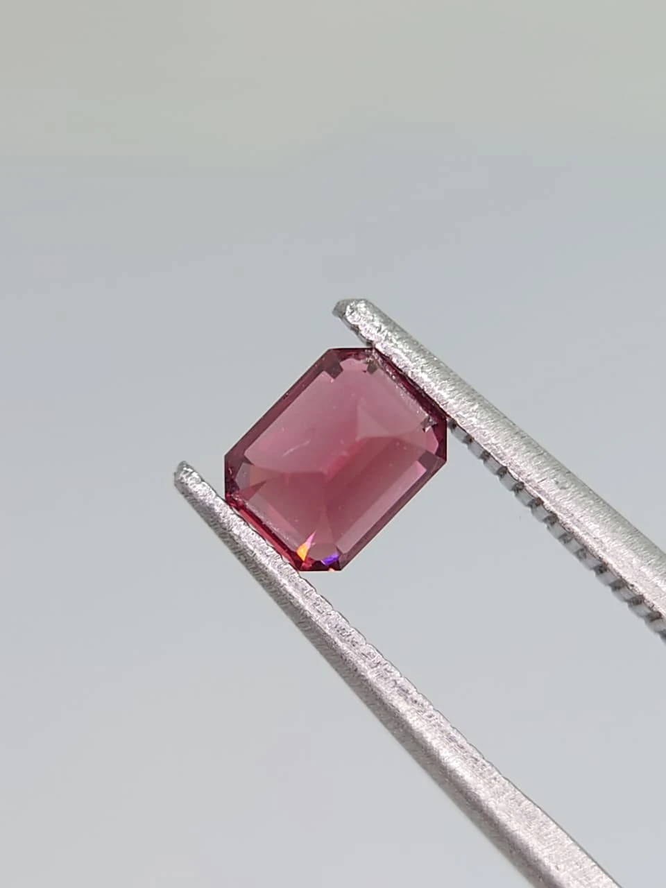 Umbalite Garnet 0.9ct Emerald Cut Faceted from Tanzania — view 4